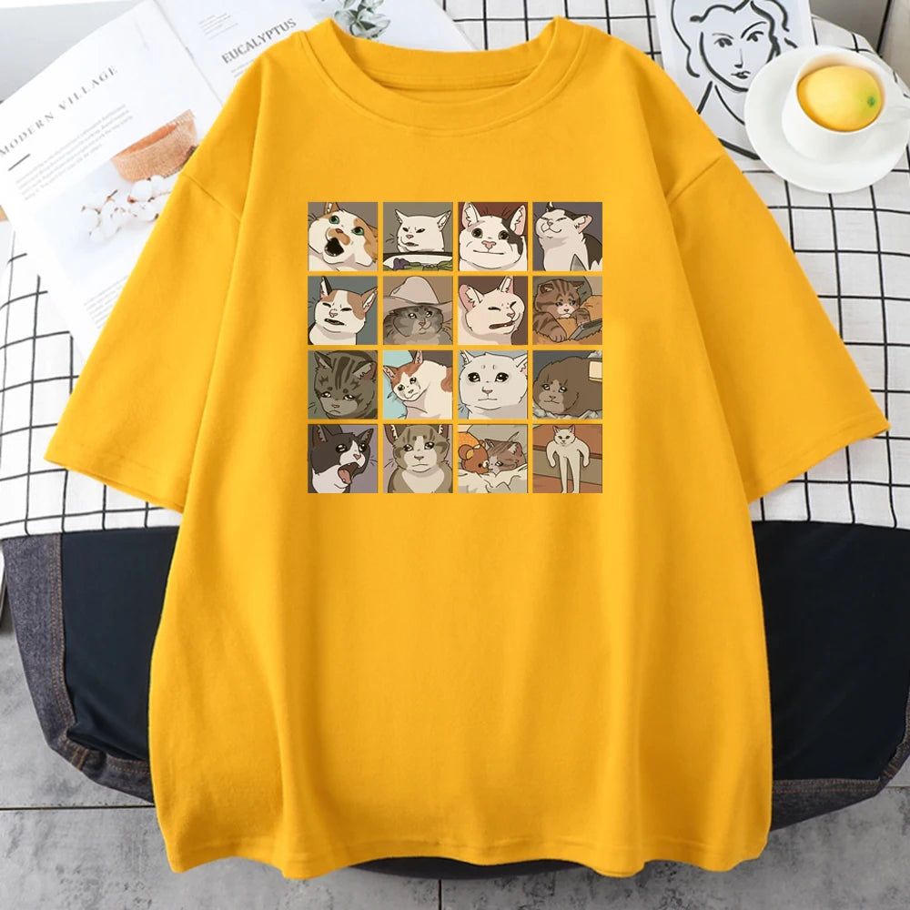 Meme Cats Puzzle T-Shirt