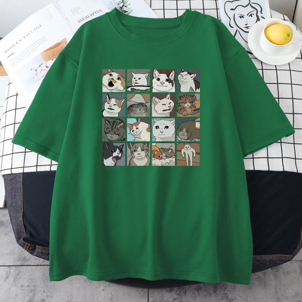 Meme Cats Puzzle T-Shirt