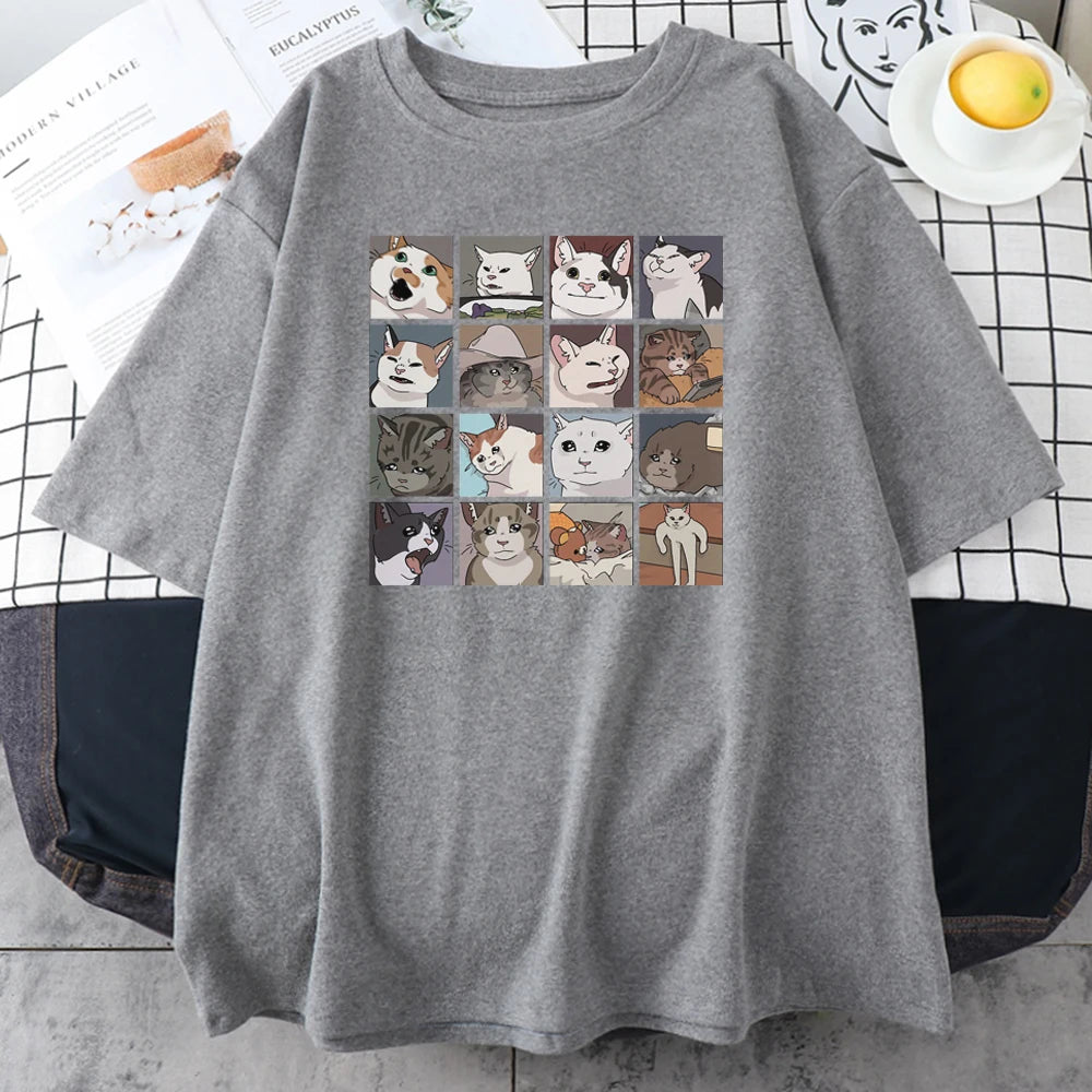 Meme Cats Puzzle T-Shirt