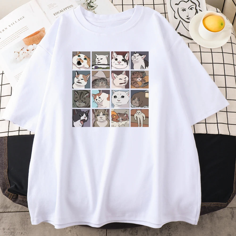 Meme Cats Puzzle T-Shirt