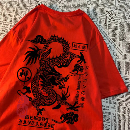 Harajuku Dragon T-shirt – Bold, Fun, and Street-Ready Style!