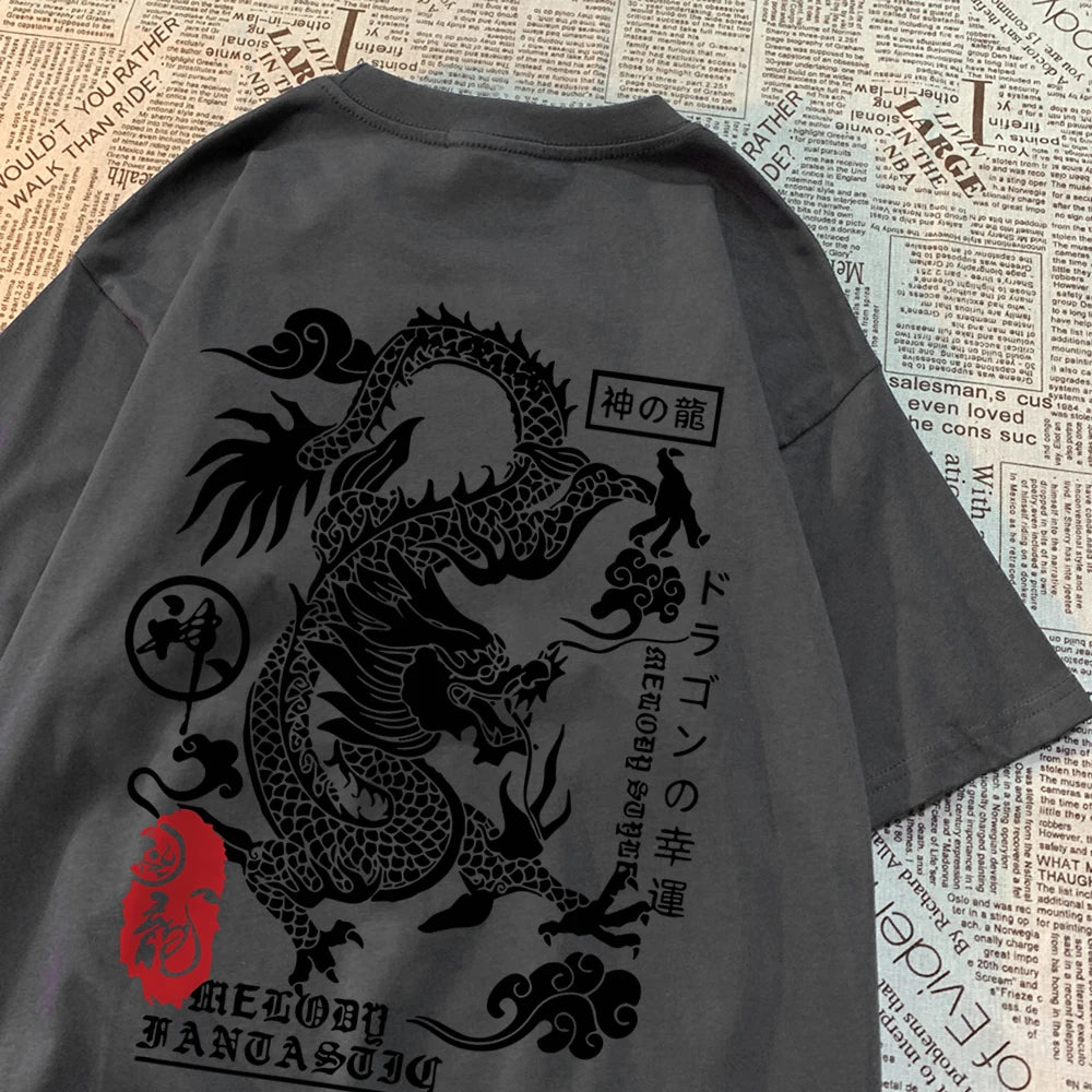 Harajuku Dragon T-shirt – Bold, Fun, and Street-Ready Style!