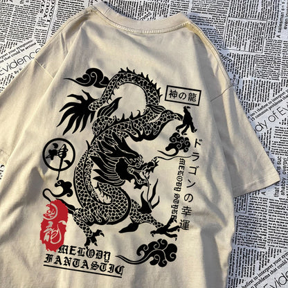 Harajuku Dragon T-shirt – Bold, Fun, and Street-Ready Style!