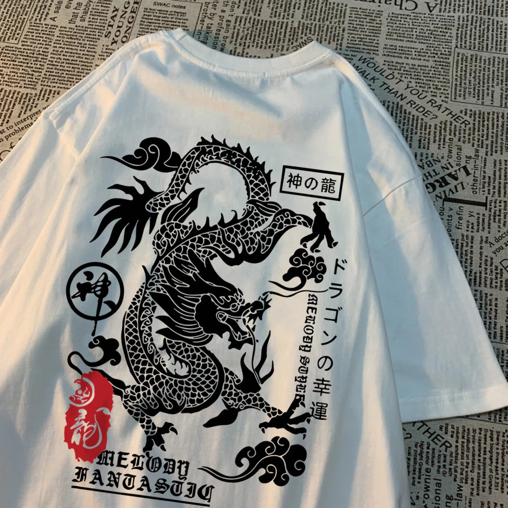 Harajuku Dragon T-shirt – Bold, Fun, and Street-Ready Style!