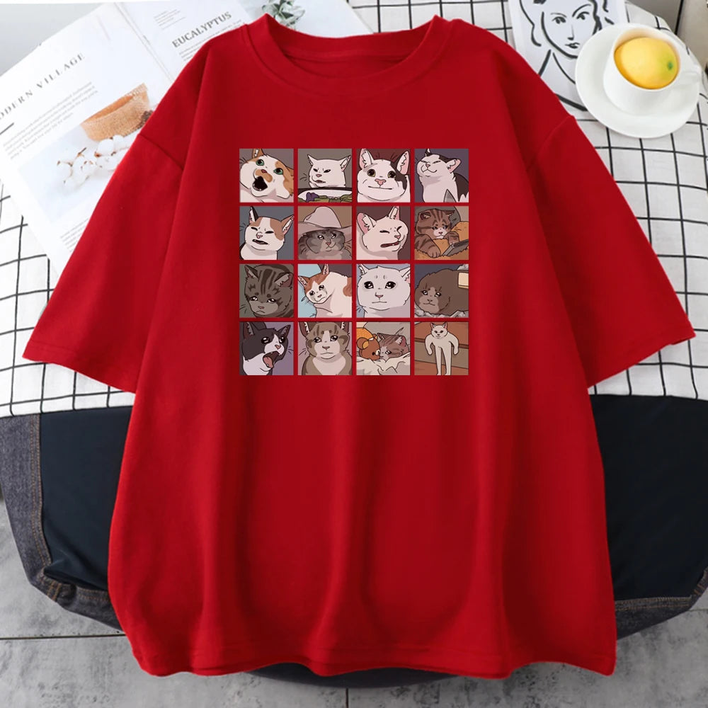 Meme Cats Puzzle T-Shirt